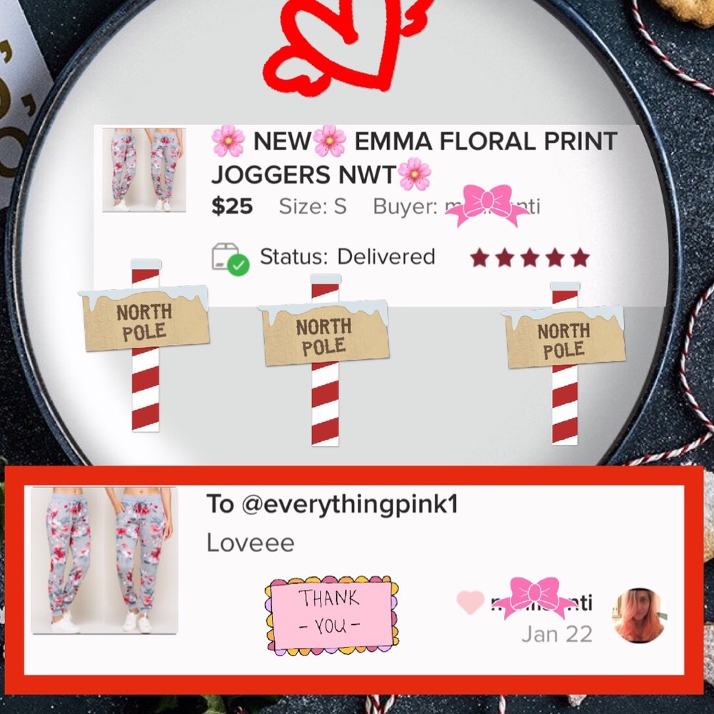 🌸 LAST 1🌸 EMMA FLORAL PRINT JOGGERS NWT🌸 - Picture 3 of 7